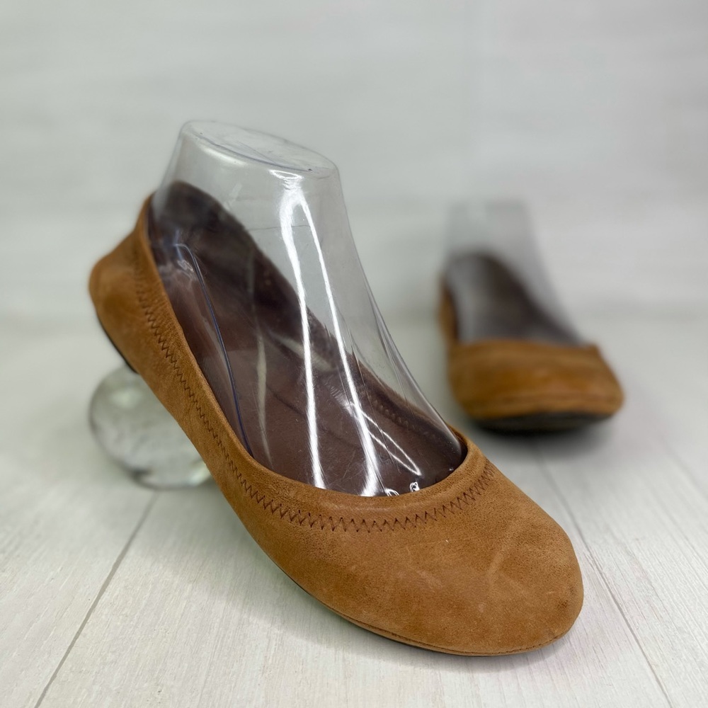 Lucky Brand Emmie Suede Leather Ballet Flat Sz  7